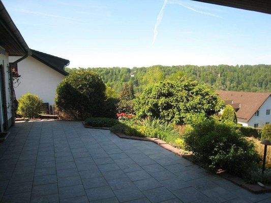 Ausblick von der Terrasse