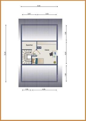 Grundriss Dachgeschoss
