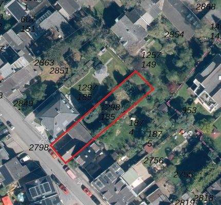 Grundstück von oben