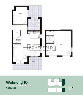 Grundriss Wohnung Nr. 10