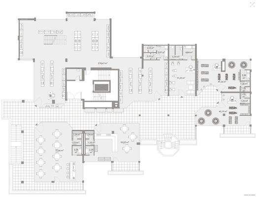 Grundriss 1.OG möbliert
