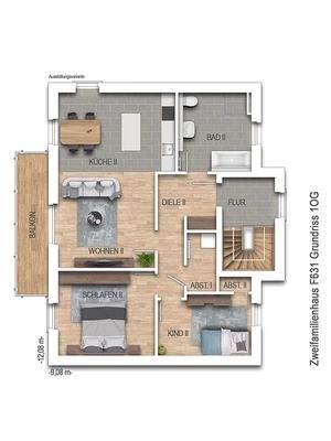 Grundriss Obergeschoss