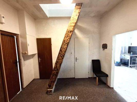 Aufgang zum Dachboden