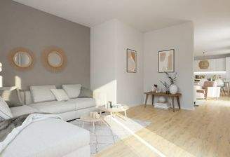 Visualisierung des Wohnzimmers der Eigentumswohnun