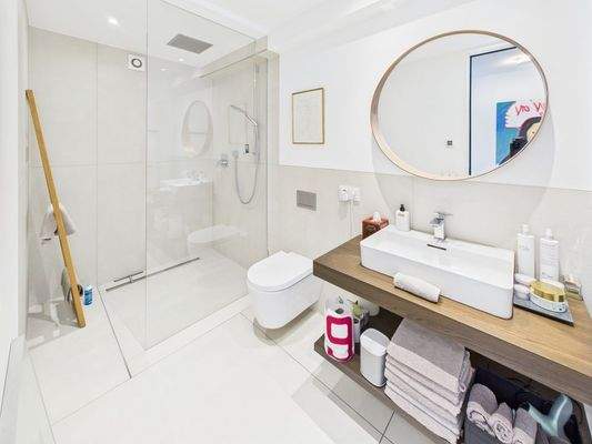 Gästebad im unteren Bereich