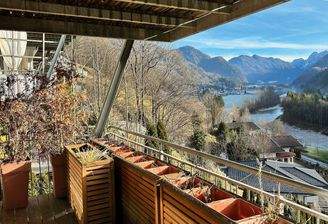 Wunderschöne Aussicht vom Balkon