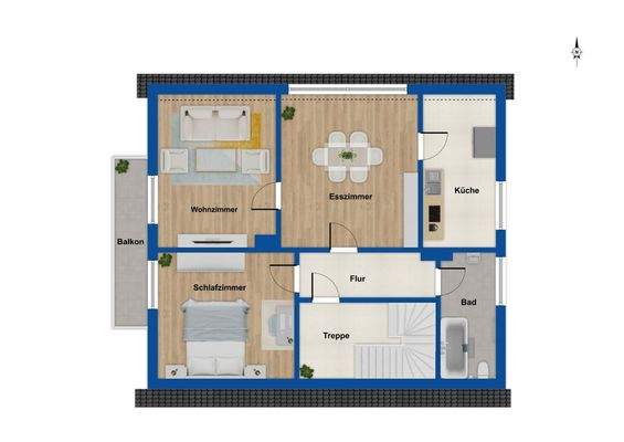 Grundriss Obergeschoss