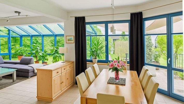 ...großem Ess u. Wohnbereich mit...