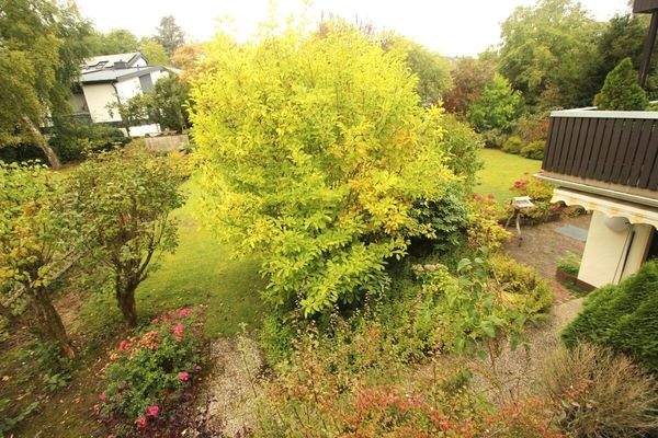 Der Blick vom Balkon …