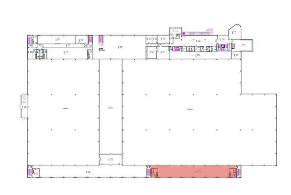 Grundriss Umkleide, Sozialflächen
