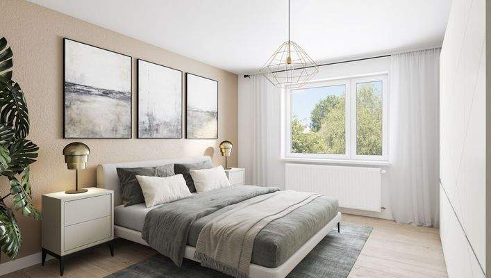 Schlafzimmer visualisiert