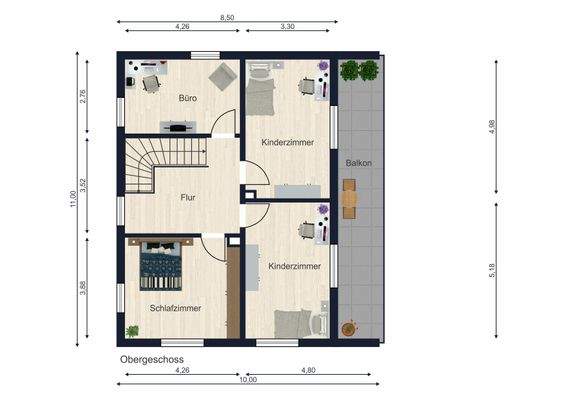 Grundriss Obergeschoss