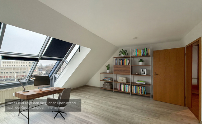 Arbeits-/ Schlafzimmer