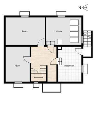 Untergeschoss (Grundriss nicht maßstabsgerecht)