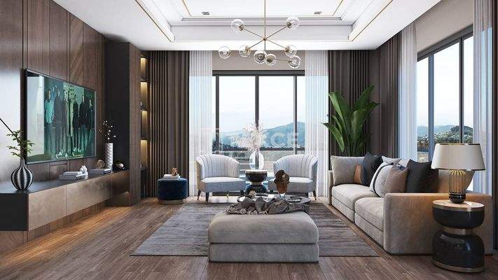 Apartments in a Complex with a Landscaped Garden in Kocaeli