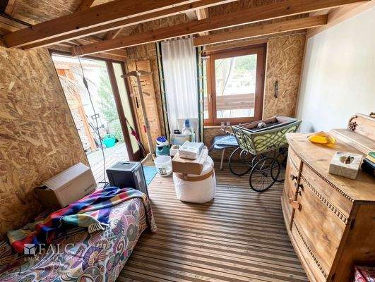 Extra Blockhaus isoliert