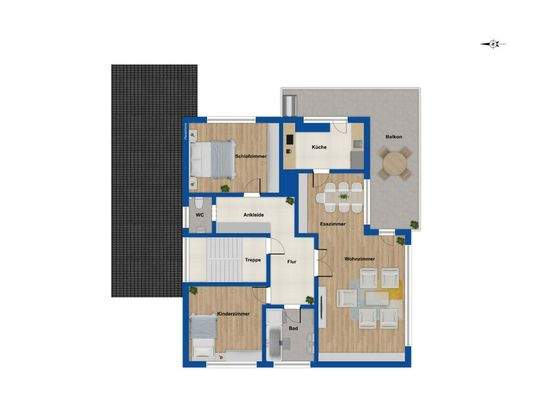 Grundriss Obergeschoss