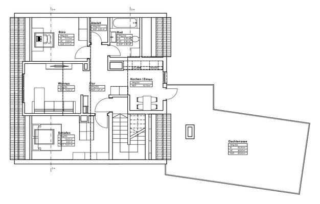 Entwurf Grundriss Dachgeschoss