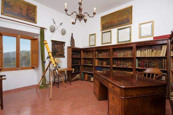 Esporles Mallorca finca zum Verkauf Bibliothek 22461