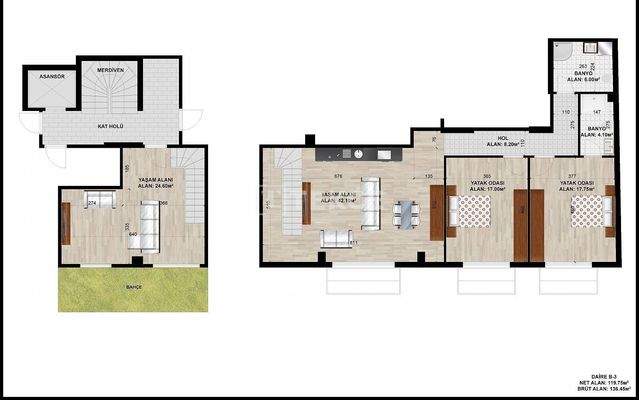 Duplex Apartment Close to the Bağdat Street in Kadıköy