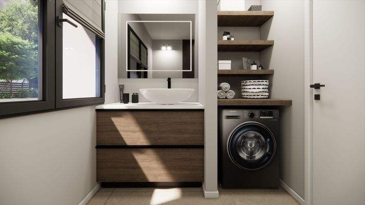 Badezimmer - Visualisierung, Abweichungen möglich!