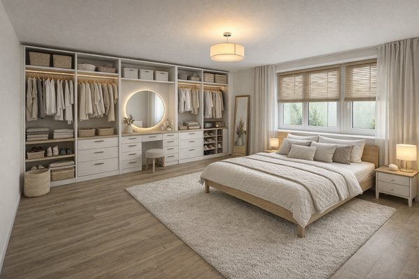 Großes Zimmer im Souterrain als Schlafzimmer