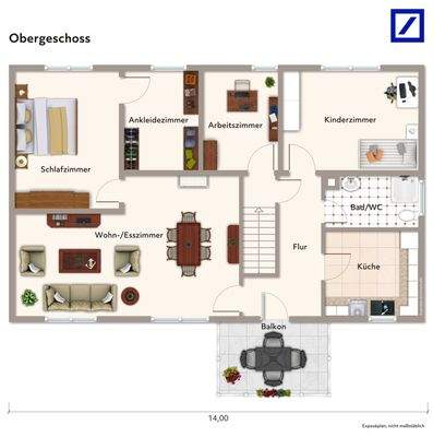 Grundriss Obergeschoss