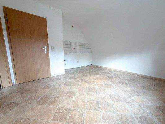 Wohnzimmer mit Küche