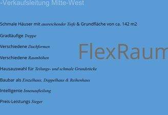 Die FlexRaum Hausserie
