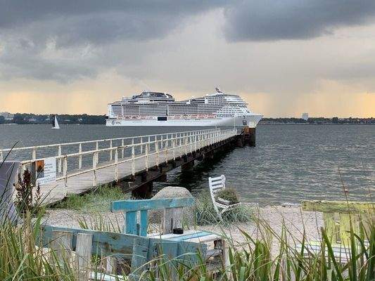 Der nahegelegene Strand