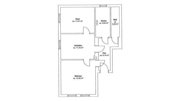Grundriss Mehrfamilienhaus Whg EG 162