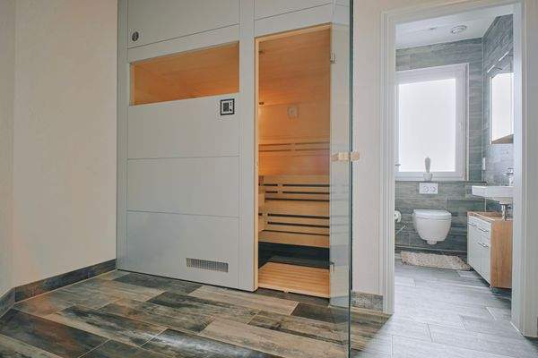Sauna im Wellnessbereich