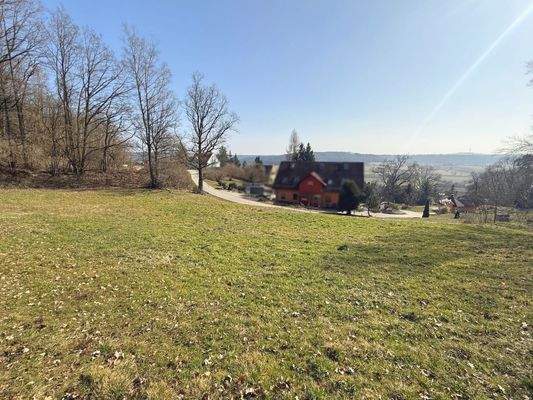 Blick vom Grundstück