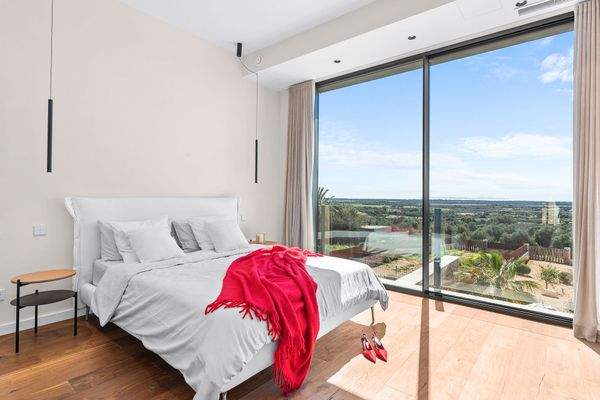 Schlafzimmer mit Blick