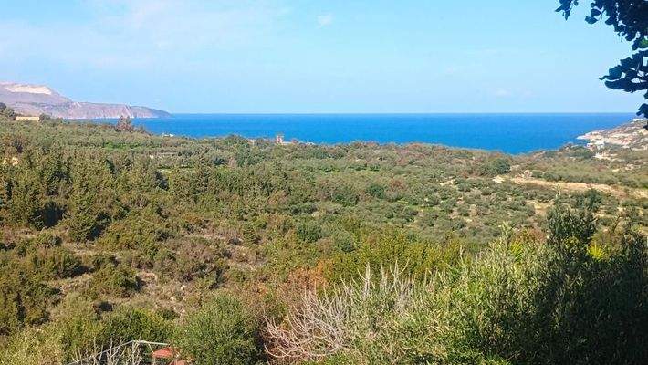 Kreta, Douliana: Faszinierendes Haus mit Meer- und Bergblick