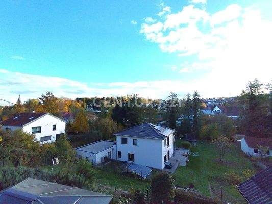 Der traumhafte Fernblick vom Balkon