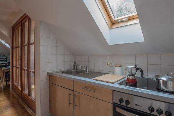 Fully equipped kitchen.