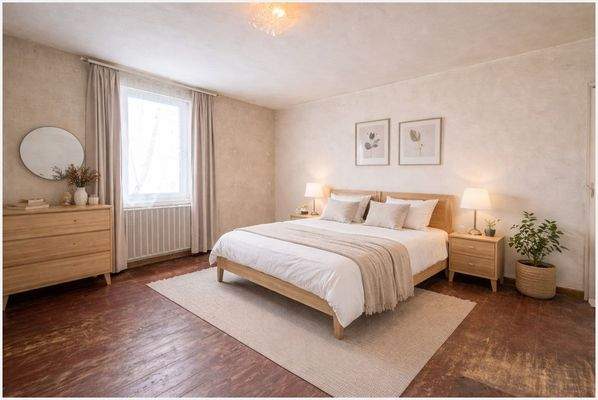 Schlafzimmer Obergeschoss  Visualisierung