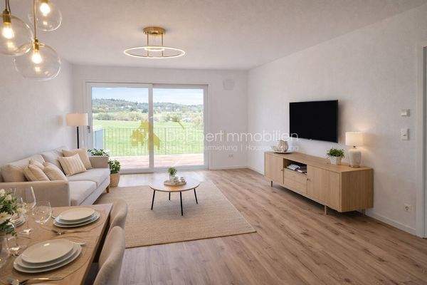 Visualisierung Wohn- und Esszimmer