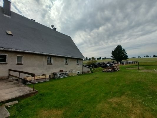 Rückseite des Hauses