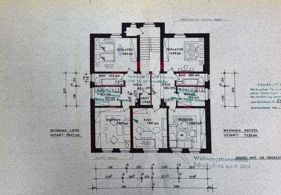 Grundriss 1. und 2. OG