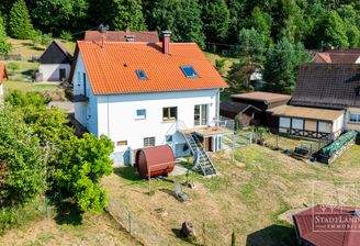 Luftbild - Haus von hinten