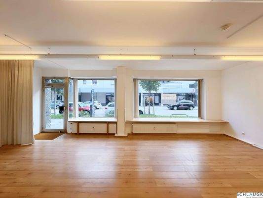 Schaufenster auf die Heideckstraße