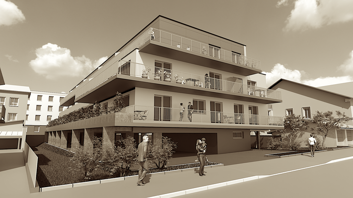 Strassenansicht Rizzistrasse