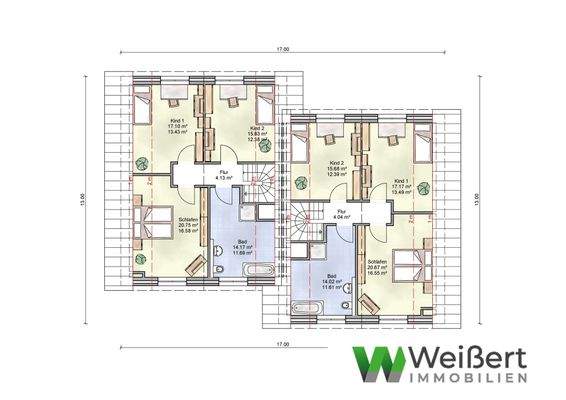 DHH im Versatz 148 m² DG für Exposé