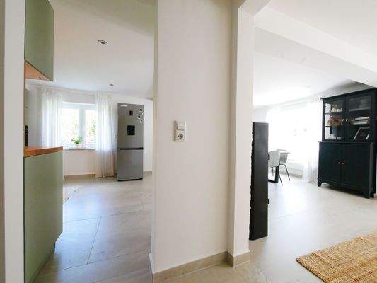 Zugang zum Wohn- und Essbereich