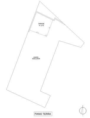 Grundriss Carport und Garten