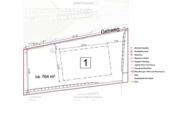 Lageplan Grundstück 1