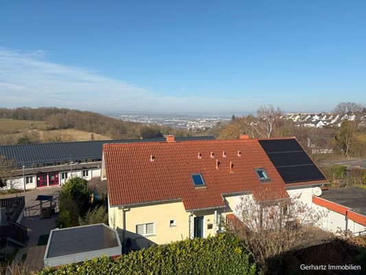 Ausblick vom Balkon 