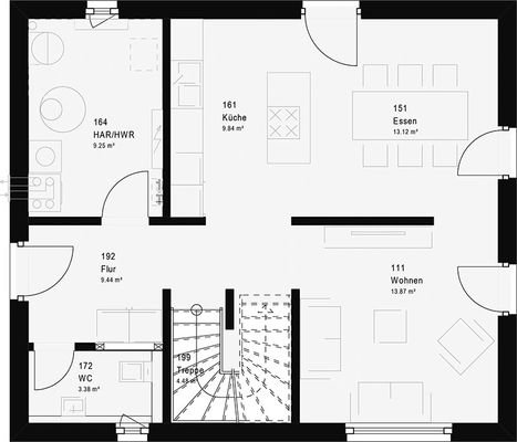 Grundriss massa haus Trend 12.0 S EG